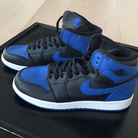 blue and black jordan 1 womens
